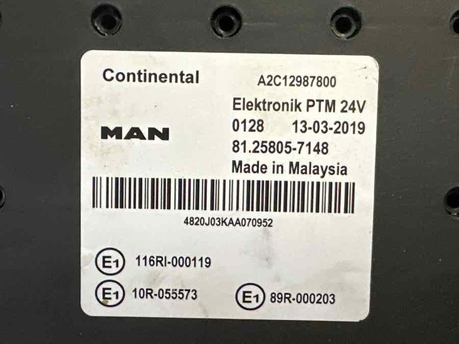 MAN ECU PTM 81.25805-7148 - Sistema elétrico de Caminhão: foto 2 MAN ECU PTM 81.25805-7148 - Sistema elétrico de Caminhão: foto 2