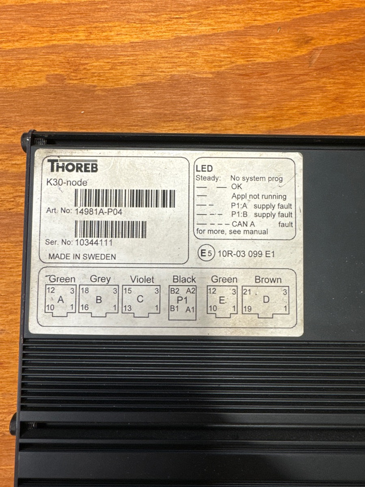 THOREB K30 NODE 14981A P04 - Sistema elétrico de Caminhão: foto 2 THOREB K30 NODE 14981A P04 - Sistema elétrico de Caminhão: foto 2