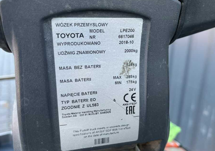BT LPE200 - Porta-palete: foto 4 BT LPE200 - Porta-palete: foto 4
