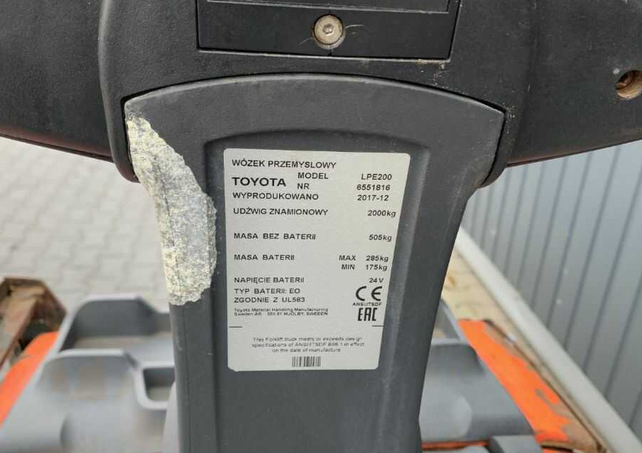 BT LPE200 - Porta-palete: foto 4 BT LPE200 - Porta-palete: foto 4