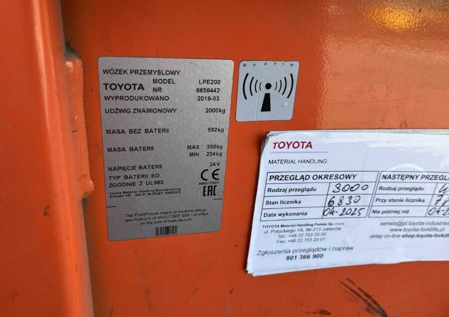 BT LPE200 - Porta-palete: foto 4 BT LPE200 - Porta-palete: foto 4