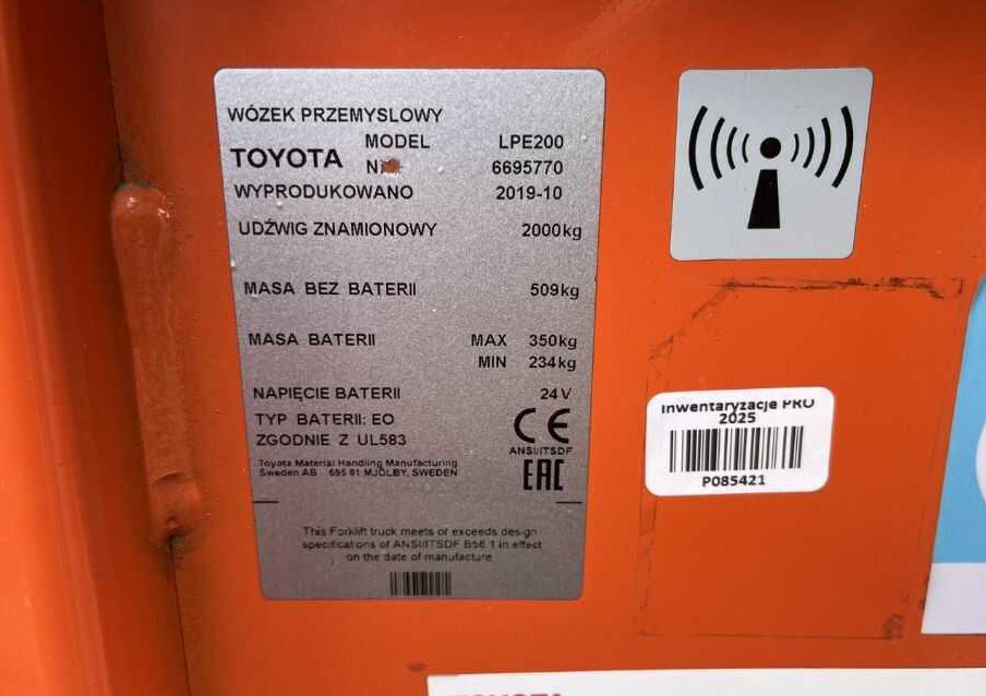 BT LPE200 - Porta-palete: foto 4 BT LPE200 - Porta-palete: foto 4