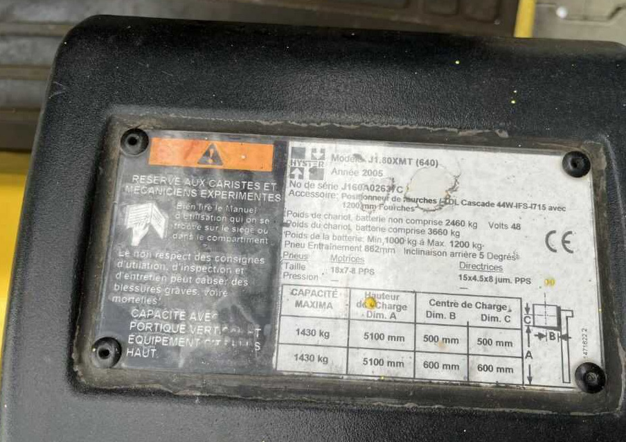 Hyster J1.80XMT - Empilhadeira elétrica: foto 4 Hyster J1.80XMT - Empilhadeira elétrica: foto 4