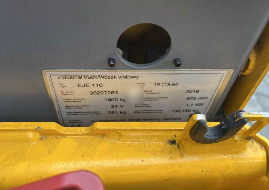 Jungheinrich EJE116 - Porta-palete: foto 4 Jungheinrich EJE116 - Porta-palete: foto 4