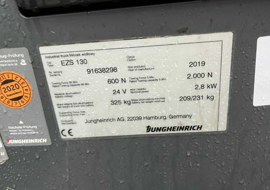 Jungheinrich EZS130 - Trator elétrics: foto 4 Jungheinrich EZS130 - Trator elétrics: foto 4