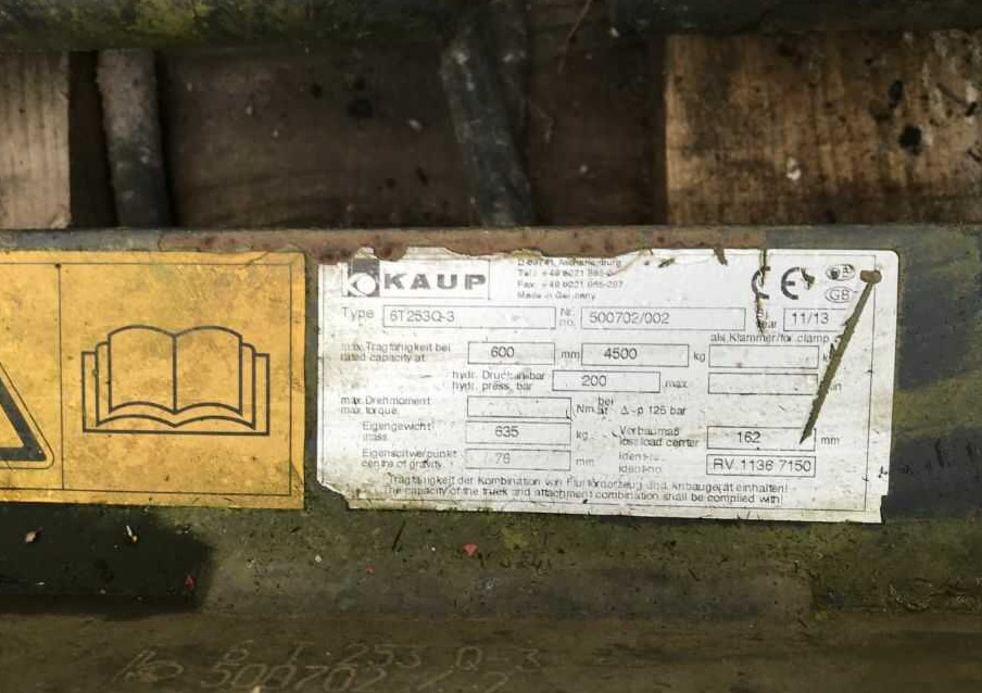 Kaup 6T253Q-3 - Garfos de Equipamento de movimentação: foto 1 Kaup 6T253Q-3 - Garfos de Equipamento de movimentação: foto 1