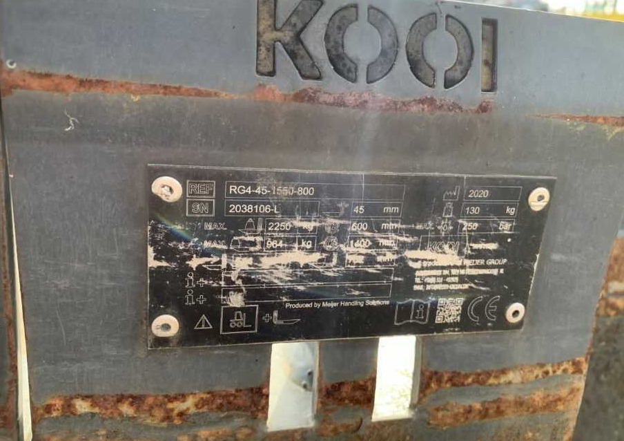 Kooi RG4-45-1550 - Lança de Equipamento de movimentação: foto 4 Kooi RG4-45-1550 - Lança de Equipamento de movimentação: foto 4