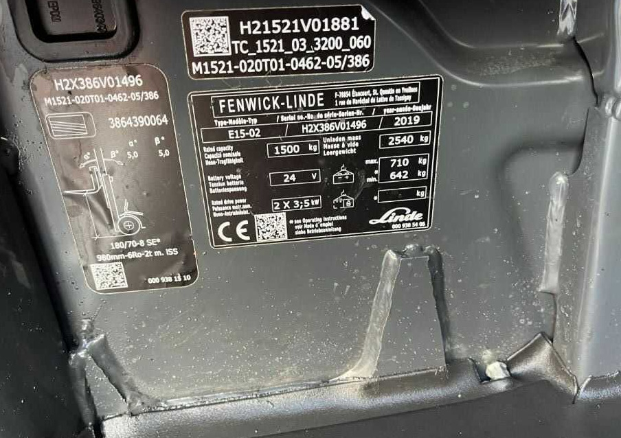 Linde E15-02 - Empilhadeira elétrica: foto 4 Linde E15-02 - Empilhadeira elétrica: foto 4