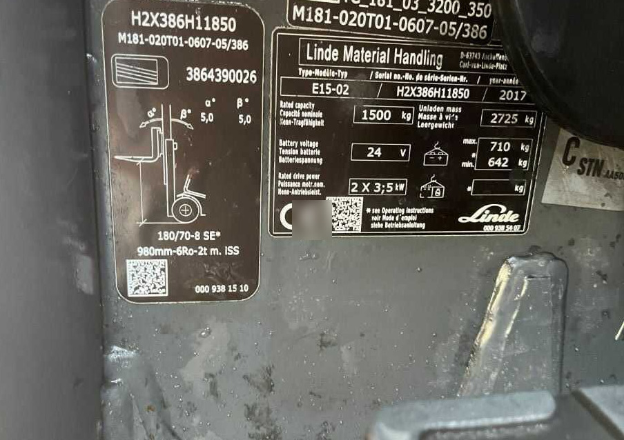 Linde E15-02 - Empilhadeira elétrica: foto 4 Linde E15-02 - Empilhadeira elétrica: foto 4