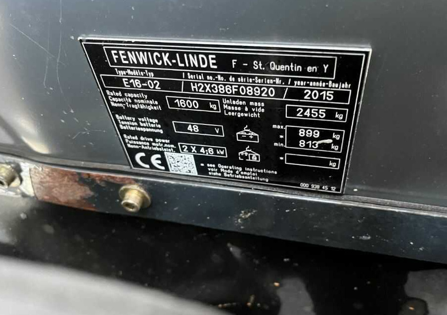 Linde E16-02 - Empilhadeira elétrica: foto 4 Linde E16-02 - Empilhadeira elétrica: foto 4