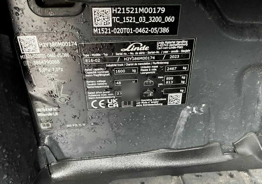 Linde E16-02 - Empilhadeira elétrica: foto 4 Linde E16-02 - Empilhadeira elétrica: foto 4