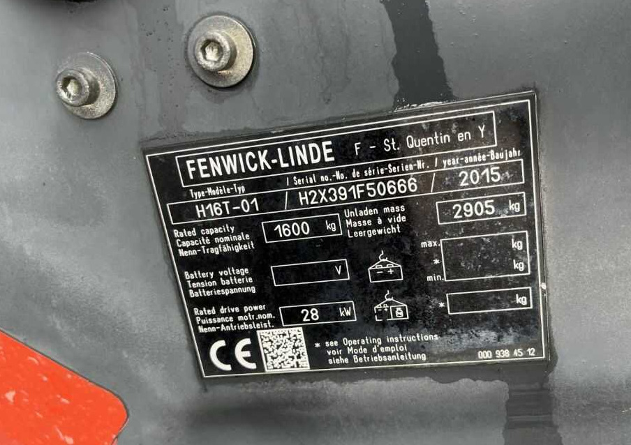 Linde H16T-01 - Empilhadeira a gás: foto 4 Linde H16T-01 - Empilhadeira a gás: foto 4