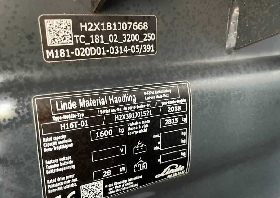 Linde H16T-01 - Empilhadeira a gás: foto 2 Linde H16T-01 - Empilhadeira a gás: foto 2