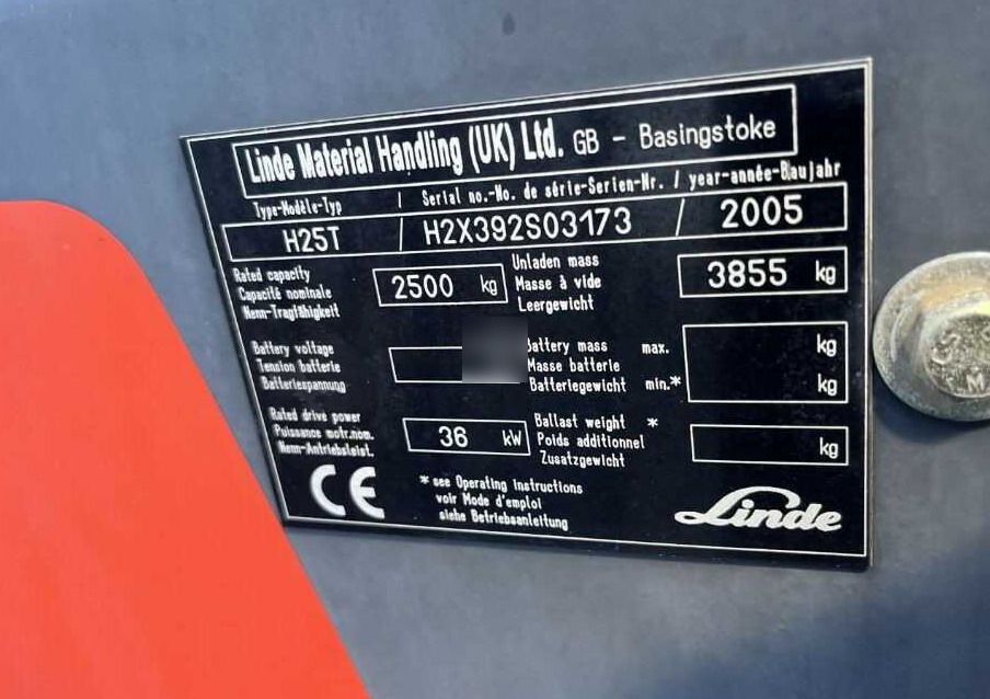 Linde H25T - Empilhadeira a gás: foto 4 Linde H25T - Empilhadeira a gás: foto 4