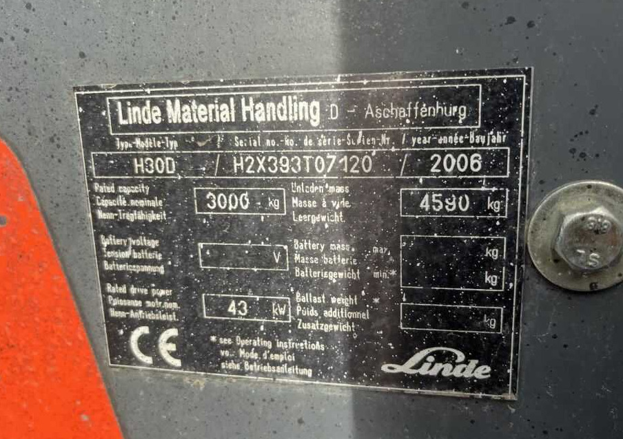 Linde H30D - Empilhadeira a diesel: foto 4 Linde H30D - Empilhadeira a diesel: foto 4