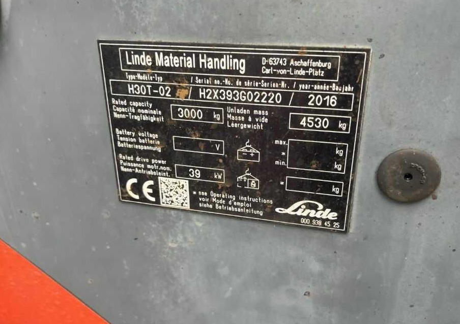 Linde H30T-02 - Empilhadeira a gás: foto 4 Linde H30T-02 - Empilhadeira a gás: foto 4