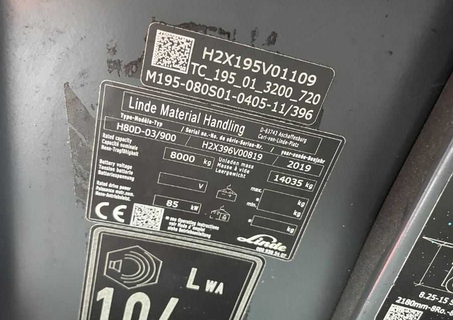 Linde H80D-03/900 - Empilhadeira a diesel: foto 4 Linde H80D-03/900 - Empilhadeira a diesel: foto 4
