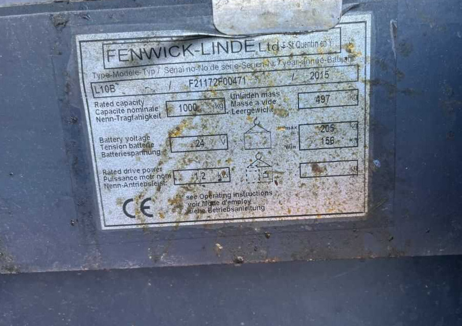 Linde L10 - Stacker: foto 4 Linde L10 - Stacker: foto 4