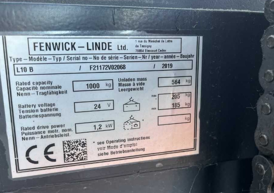 Linde L10B - Stacker: foto 4 Linde L10B - Stacker: foto 4