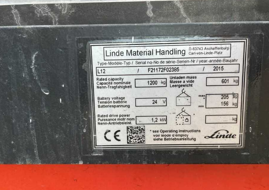 Linde L12 - Stacker: foto 1 Linde L12 - Stacker: foto 1