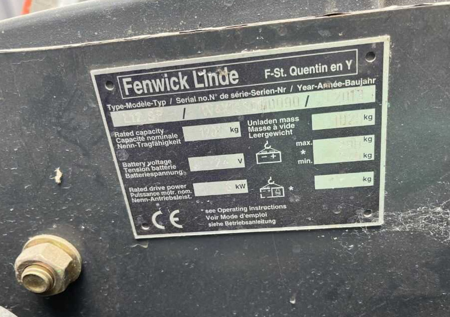 Linde L12SP - Stacker: foto 4 Linde L12SP - Stacker: foto 4