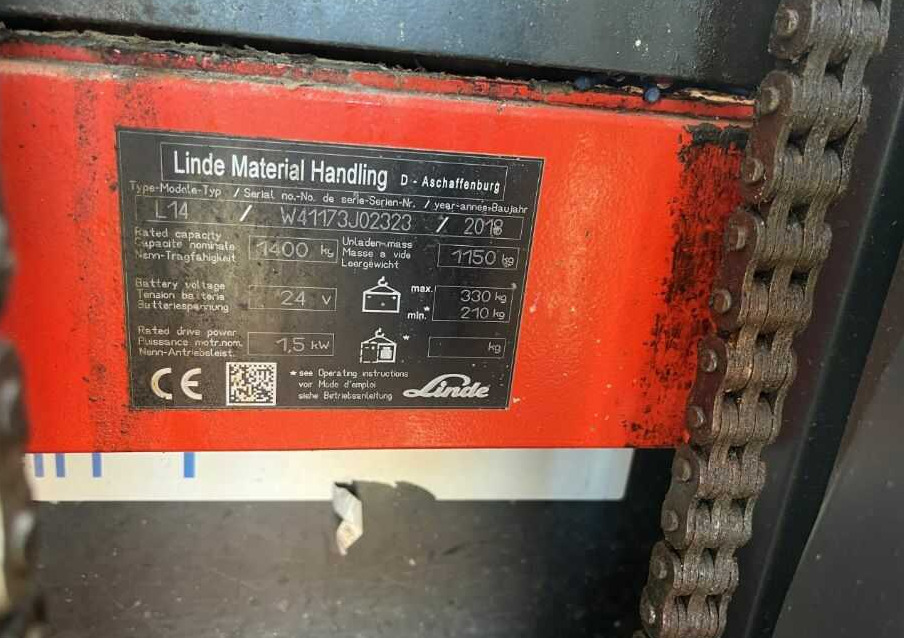 Linde L14 - Stacker: foto 4 Linde L14 - Stacker: foto 4