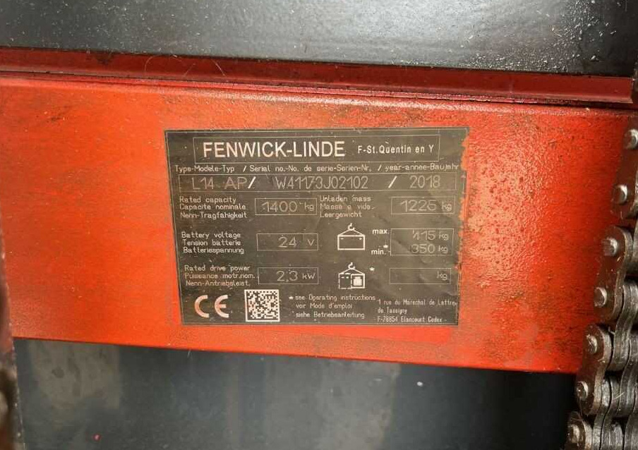 Linde L14APi - Stacker: foto 4 Linde L14APi - Stacker: foto 4