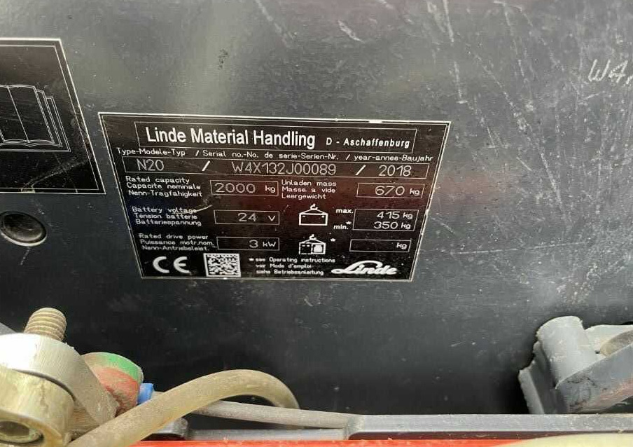 Linde N20 - Order-picker: foto 4 Linde N20 - Order-picker: foto 4