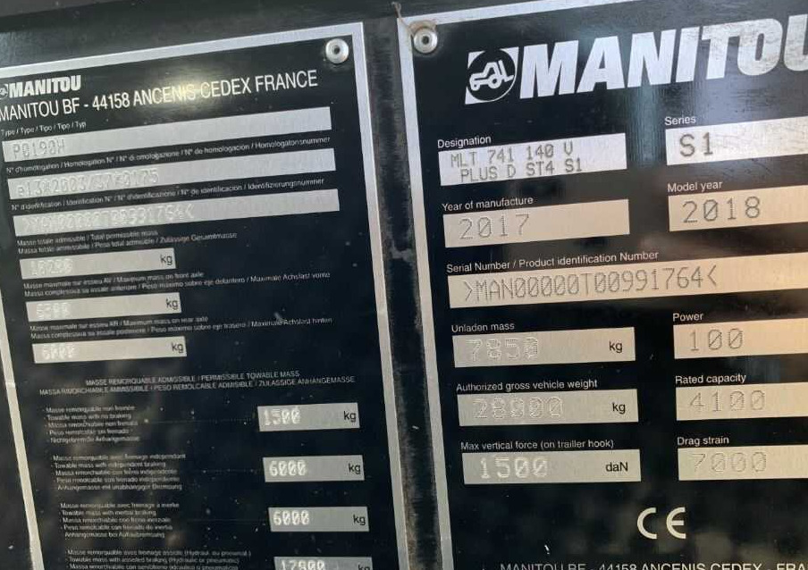 Empilhador telescópico Manitou MLT741-140V: foto 9