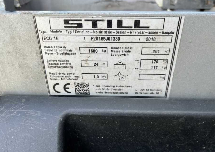 Still ECU16 - Porta-palete: foto 4 Still ECU16 - Porta-palete: foto 4