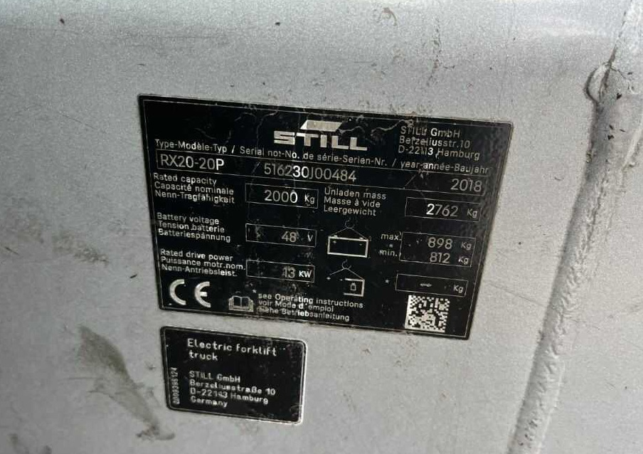 Still RX20-20P - Empilhadeira elétrica: foto 4 Still RX20-20P - Empilhadeira elétrica: foto 4