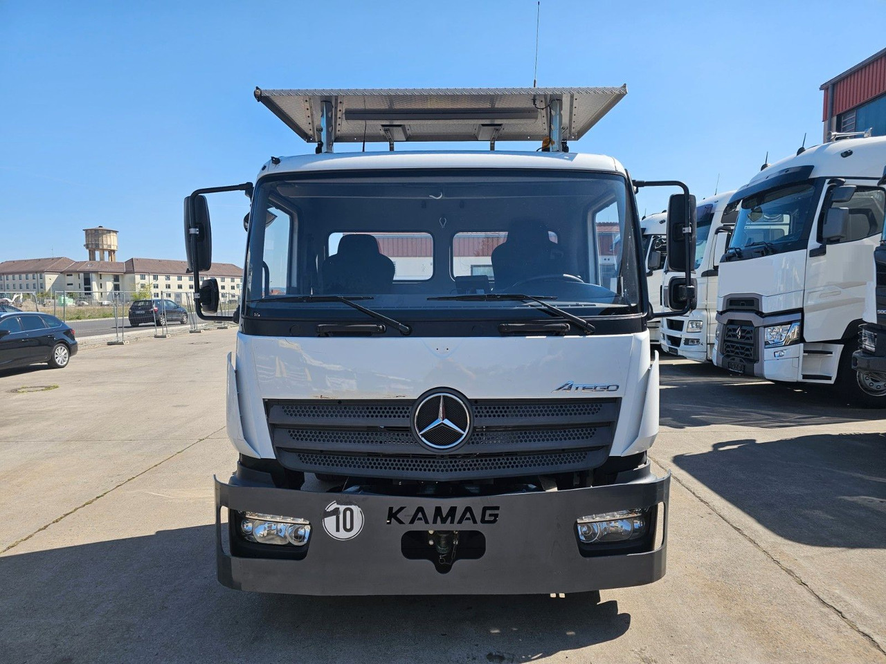 Mercedes-Benz KAMAG * WBH25 * UMSETZER * KLIMA * STANDHEIZ. * - Caminhão transportador de contêineres/ Caixa móvel: foto 2 Mercedes-Benz KAMAG * WBH25 * UMSETZER * KLIMA * STANDHEIZ. * - Caminhão transportador de contêineres/ Caixa móvel: foto 2