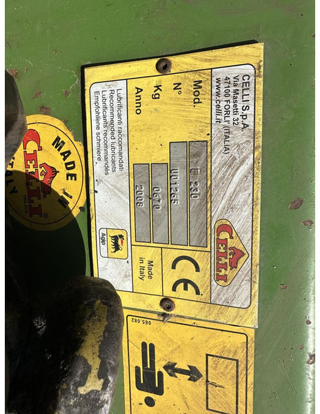 Maquina para lavrar a terra Celli E230: foto 8