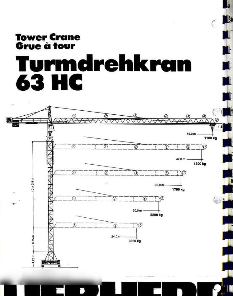 Guindaste de torre Liebherr 63HC: foto 6
