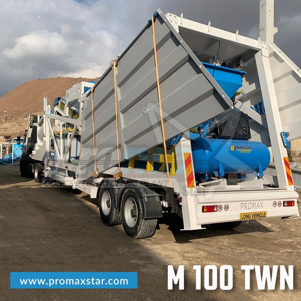 PROMAX MOBILE CONCRETE BATCHING PLANT M100-TWN (100m3/h) - Usina de concreto: foto 4 PROMAX MOBILE CONCRETE BATCHING PLANT M100-TWN (100m3/h) - Usina de concreto: foto 4