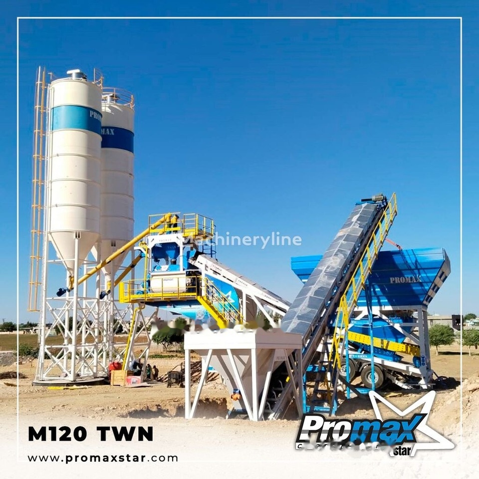 Promax Mobile Concrete Batching Plant M120-TWN (120m3/h) - Usina de concreto: foto 3 Promax Mobile Concrete Batching Plant M120-TWN (120m3/h) - Usina de concreto: foto 3