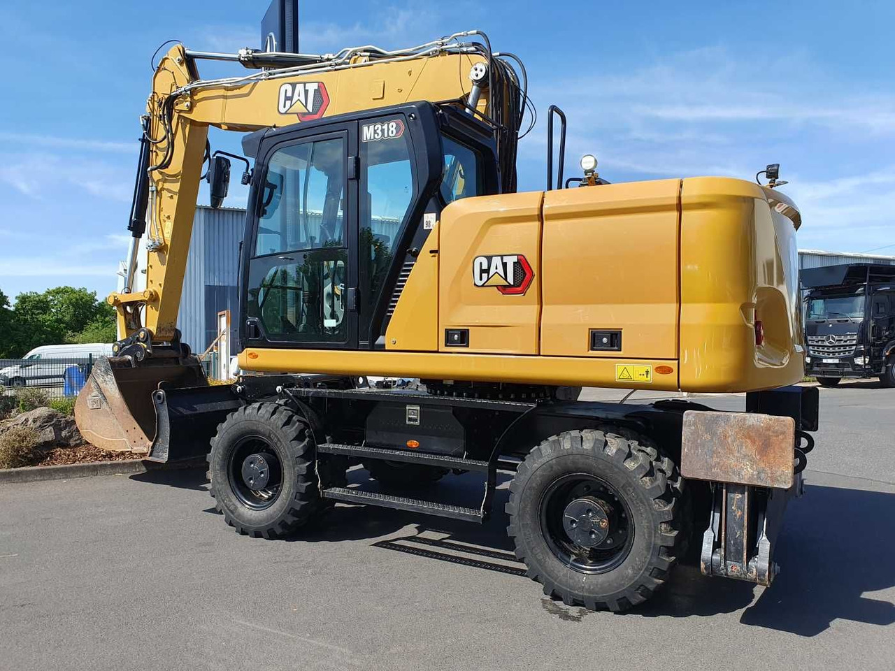 CAT M318 / 2022 / nur 286h! / Tieflöffel / Pratzen - Escavadeira de rodas: foto 3 CAT M318 / 2022 / nur 286h! / Tieflöffel / Pratzen - Escavadeira de rodas: foto 3