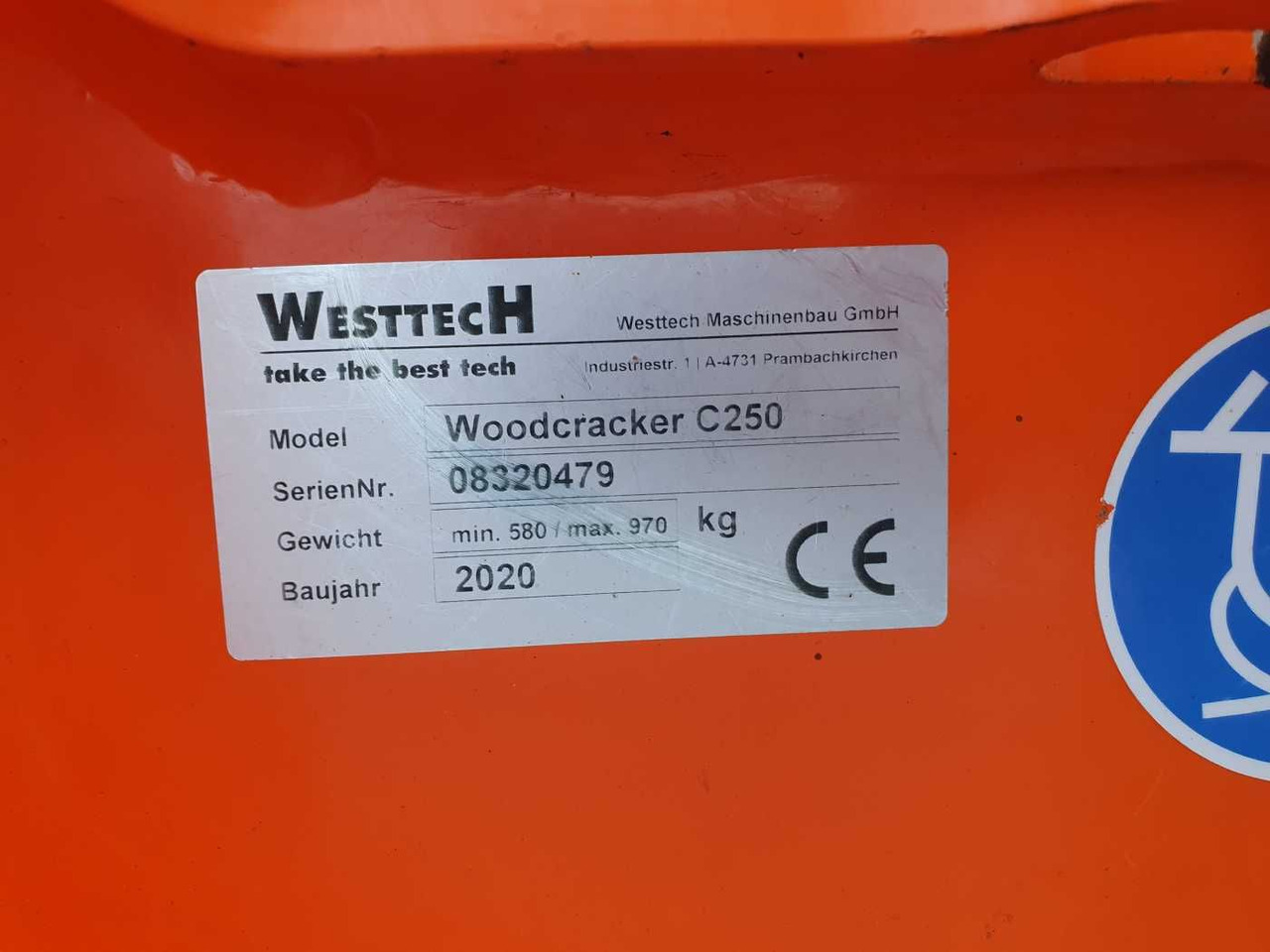 Equipamento Westtech Woodcracker C250 Tiltator / MS10 / 2020: foto 13