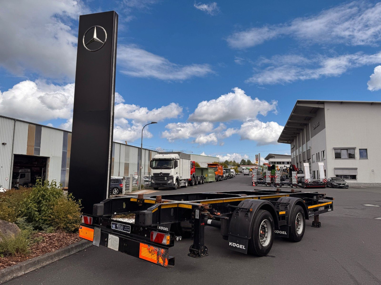 Kögel ZW 18 Lafette SAF Achsen 15.910kg Nutzlast - Reboque transportador de contêineres/ Caixa móvel: foto 1 Kögel ZW 18 Lafette SAF Achsen 15.910kg Nutzlast - Reboque transportador de contêineres/ Caixa móvel: foto 1