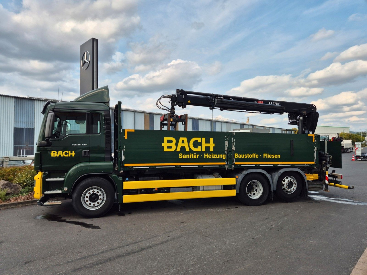 MAN TGS 26.420 6x2-4 LL Hiab 177K PRO 2 Stück - Camião de caixa aberta/ Plataforma, Caminhão grua: foto 5 MAN TGS 26.420 6x2-4 LL Hiab 177K PRO 2 Stück - Camião de caixa aberta/ Plataforma, Caminhão grua: foto 5