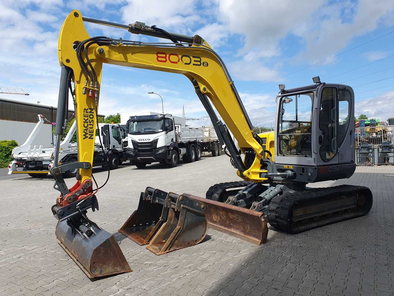 Mini escavadeira Wacker 8003 / MS08 / nur 4.035h / 2014 / Löffelpaket: foto 7
