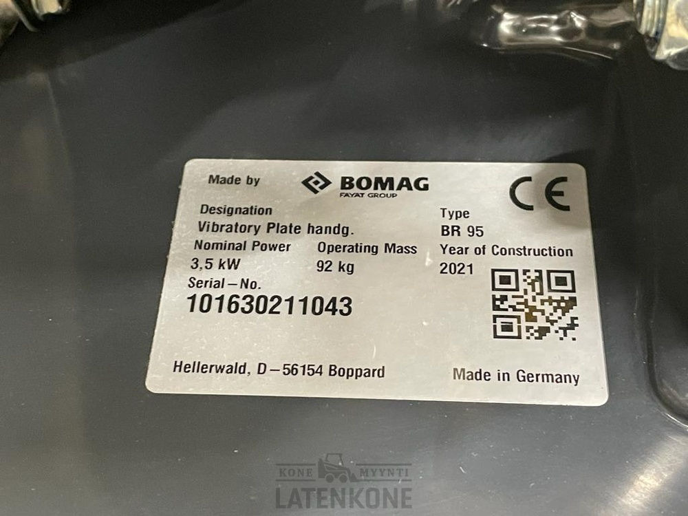 Placas vibratórias Bomag BR95 pyöreä tynnyrilätkä: foto 11