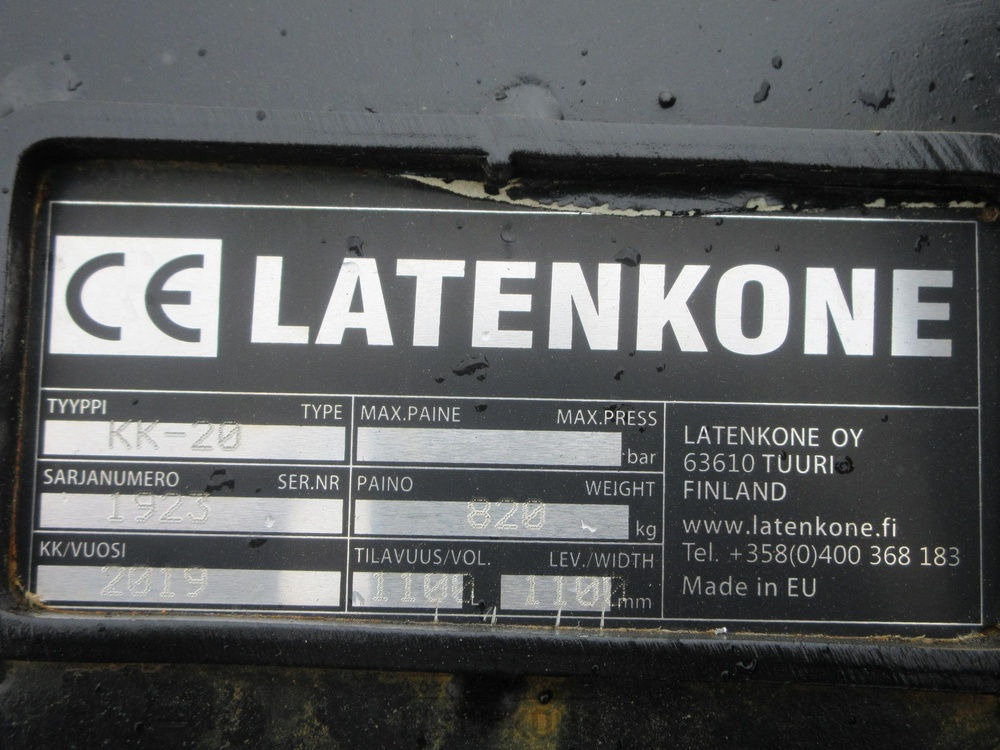 Balde de Máquina de construção Laten Kuokkakauha 1100mm S70: foto 10