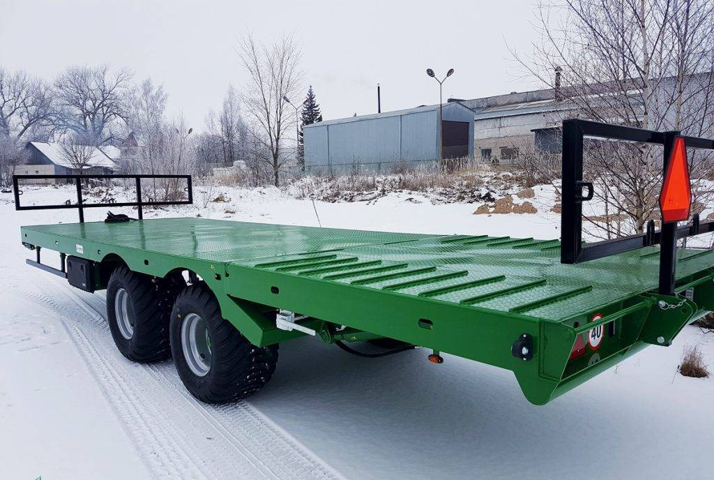 Dinapolis hydraulic bale trailer 14t, RPT-8000 - Remolque platforma agrícola: foto 3 Dinapolis hydraulic bale trailer 14t, RPT-8000 - Remolque platforma agrícola: foto 3