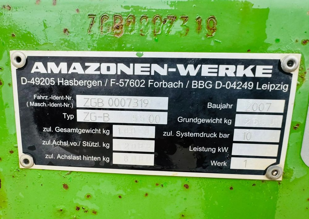 Distribuidor de fertilizantes Amazone ZG-B PRECIS: foto 12