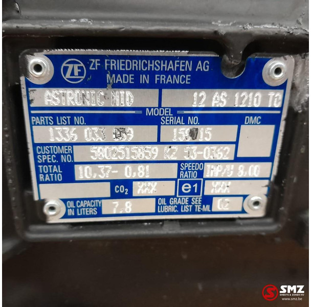 Iveco Occ versnellingsbak 12AS1210TO Iveco - Caixa de câmbio de Caminhão: foto 5 Iveco Occ versnellingsbak 12AS1210TO Iveco - Caixa de câmbio de Caminhão: foto 5