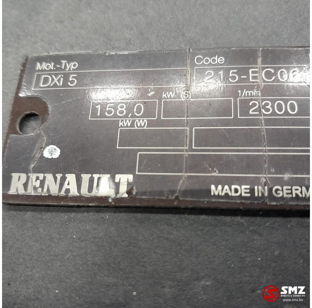 Renault Occ motor DXI5 158kw Renault - Motor de Caminhão: foto 5 Renault Occ motor DXI5 158kw Renault - Motor de Caminhão: foto 5