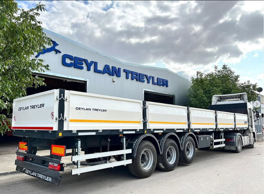 CEYLAN 3 AXLES FLATBED&PLATFORM WITH SIDE COVER - Semi-reboque plataforma/ Caixa aberta: foto 1 CEYLAN 3 AXLES FLATBED&PLATFORM WITH SIDE COVER - Semi-reboque plataforma/ Caixa aberta: foto 1