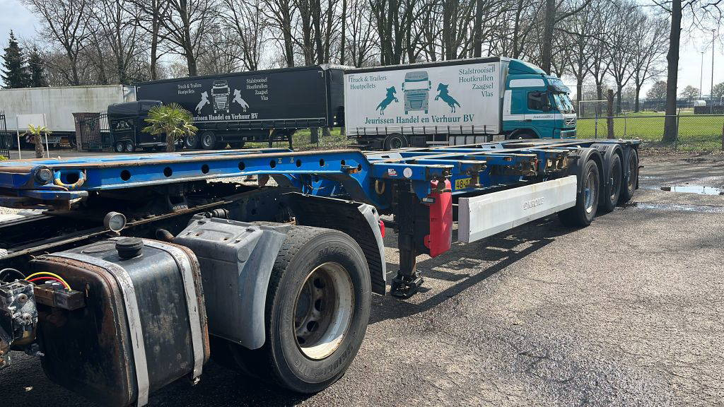 Krone 40FT HC, Voor en achter-uitschuifbaar, BPW 3 stuks  - Semireboque transportador de contêineres/ Caixa móvel: foto 1 Krone 40FT HC, Voor en achter-uitschuifbaar, BPW 3 stuks  - Semireboque transportador de contêineres/ Caixa móvel: foto 1