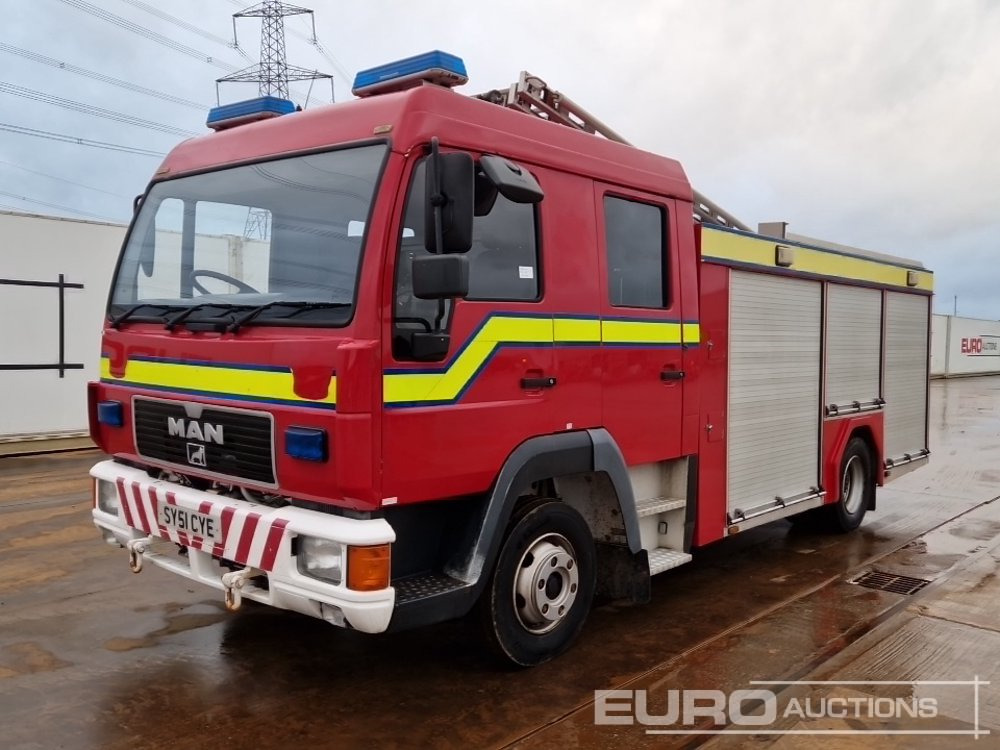 2001 MAN 4x2 Fire Engine, Manual Gearbox (Reg. Docs. Available) - Carro de bombeiro: foto 1 2001 MAN 4x2 Fire Engine, Manual Gearbox (Reg. Docs. Available) - Carro de bombeiro: foto 1